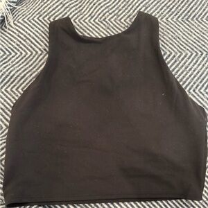 Athelta Concious Crop in Black, Size Small